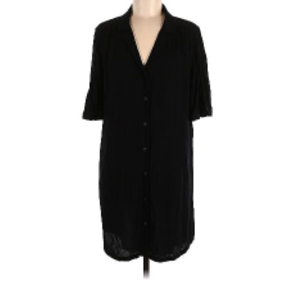 Z Supply rayon shirt dress size medium in black
